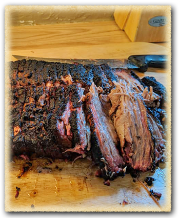 Brisket at Graham’s Up In Smoke BBQ